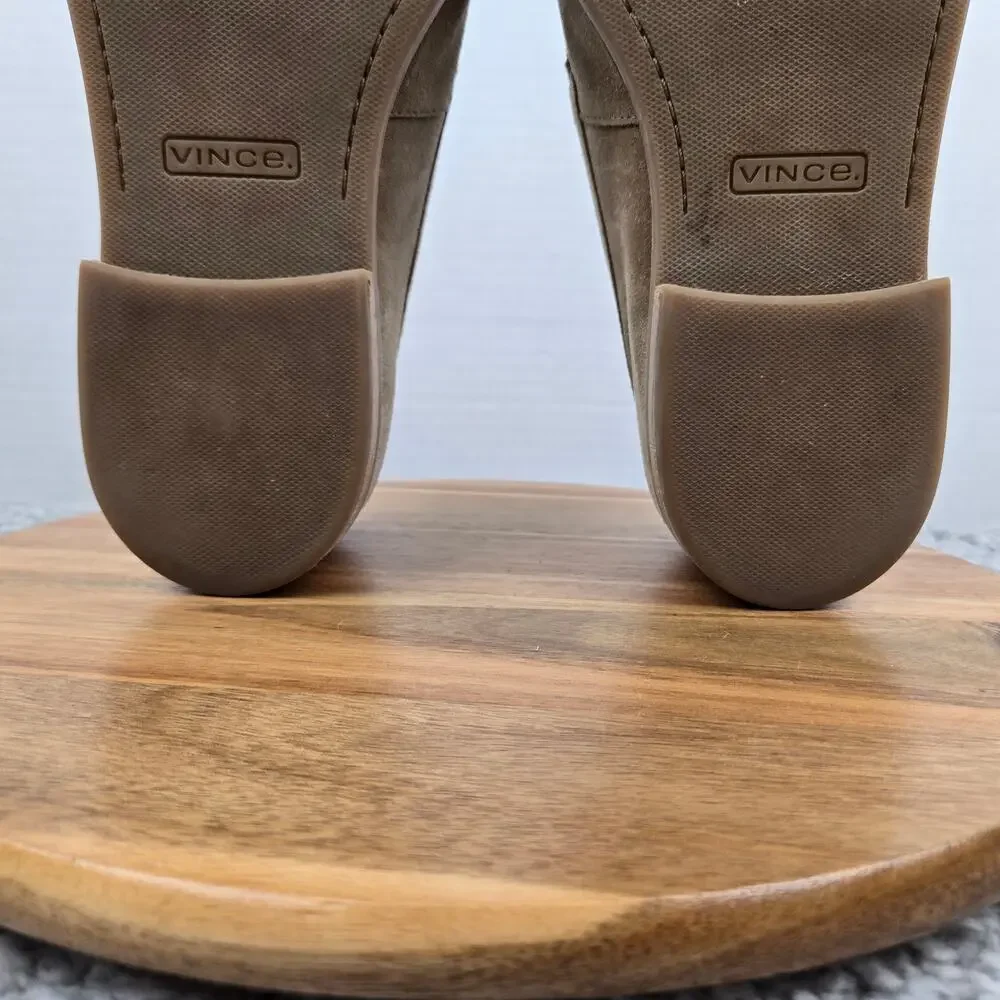 Vince Mens 11M Grant Camel Tan Suede Leather Daily Slip On Casual Daily Loafer